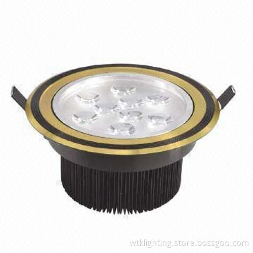 LED 9W Superior Ceiling Downlight with Black and Golden Edge